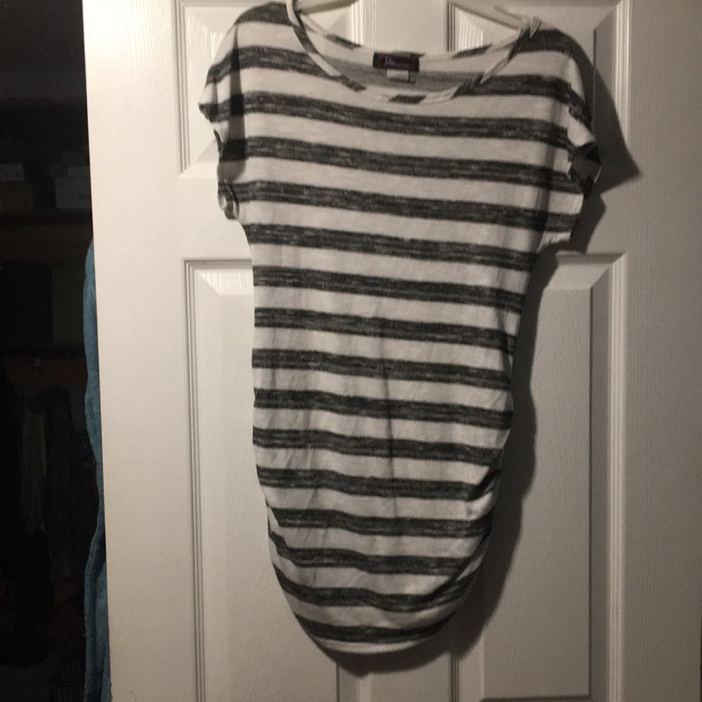 Striped maternity shirt